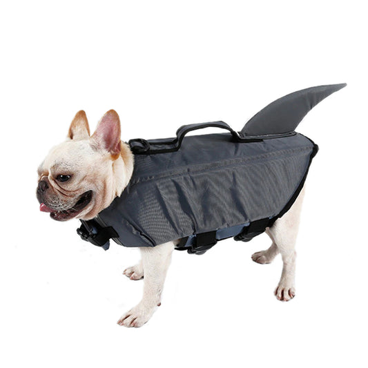 Shark Dog Life Jacket Fins